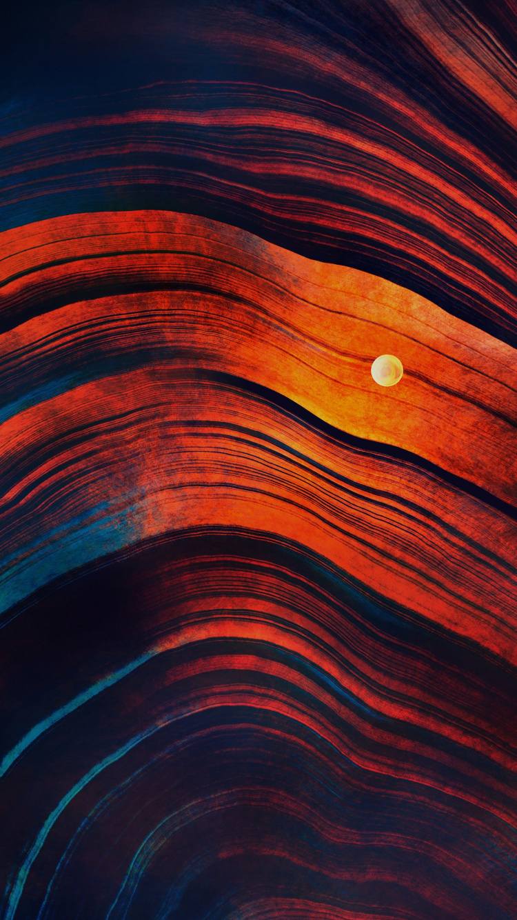 ZTE, ZTE Blade V9, Abstract Moon, Abstract Art, Moon. Wallpaper in 750x1334 Resolution