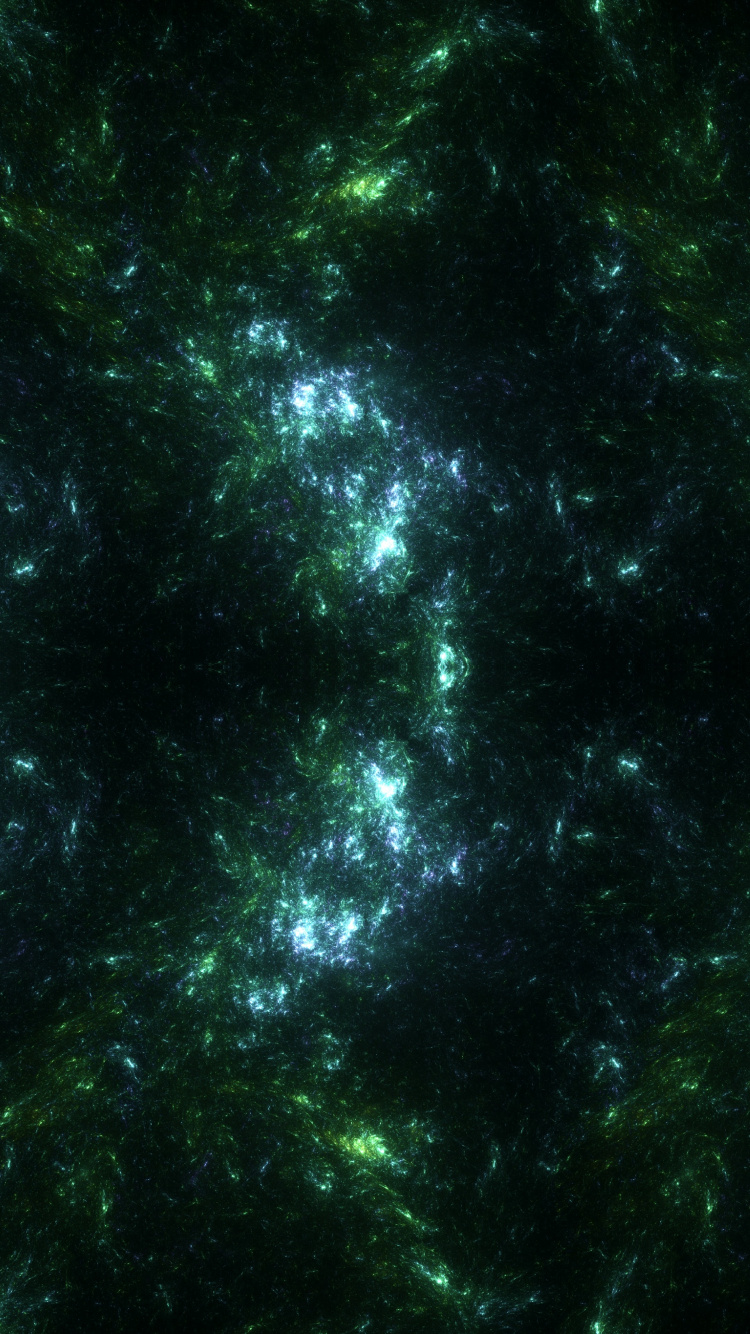 Peinture Abstraite Verte et Noire. Wallpaper in 750x1334 Resolution