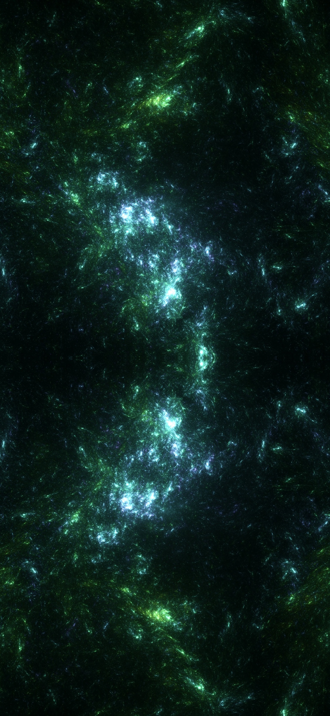 Pintura Abstracta Verde y Negra. Wallpaper in 1125x2436 Resolution