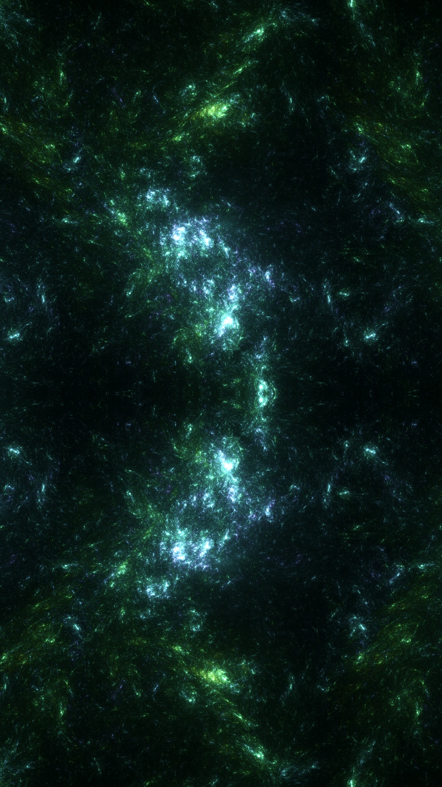 Pintura Abstracta Verde y Negra. Wallpaper in 1440x2560 Resolution