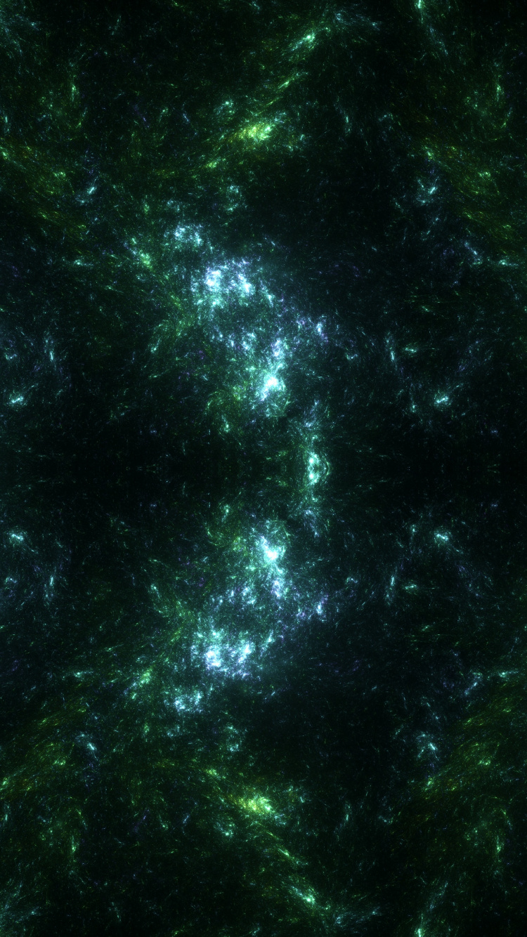Green and Black Abstract Painting. Wallpaper in 750x1334 Resolution