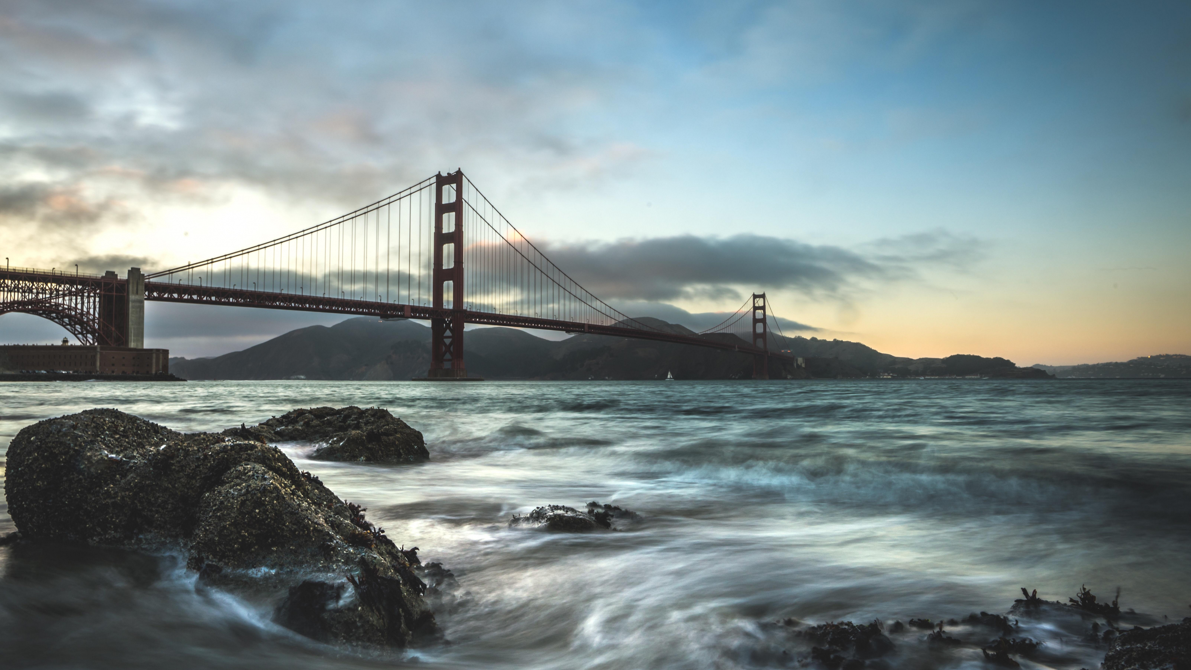 Mar, Puente Golden Gate, Agua, Naturaleza, Puente. Wallpaper in 3840x2160 Resolution