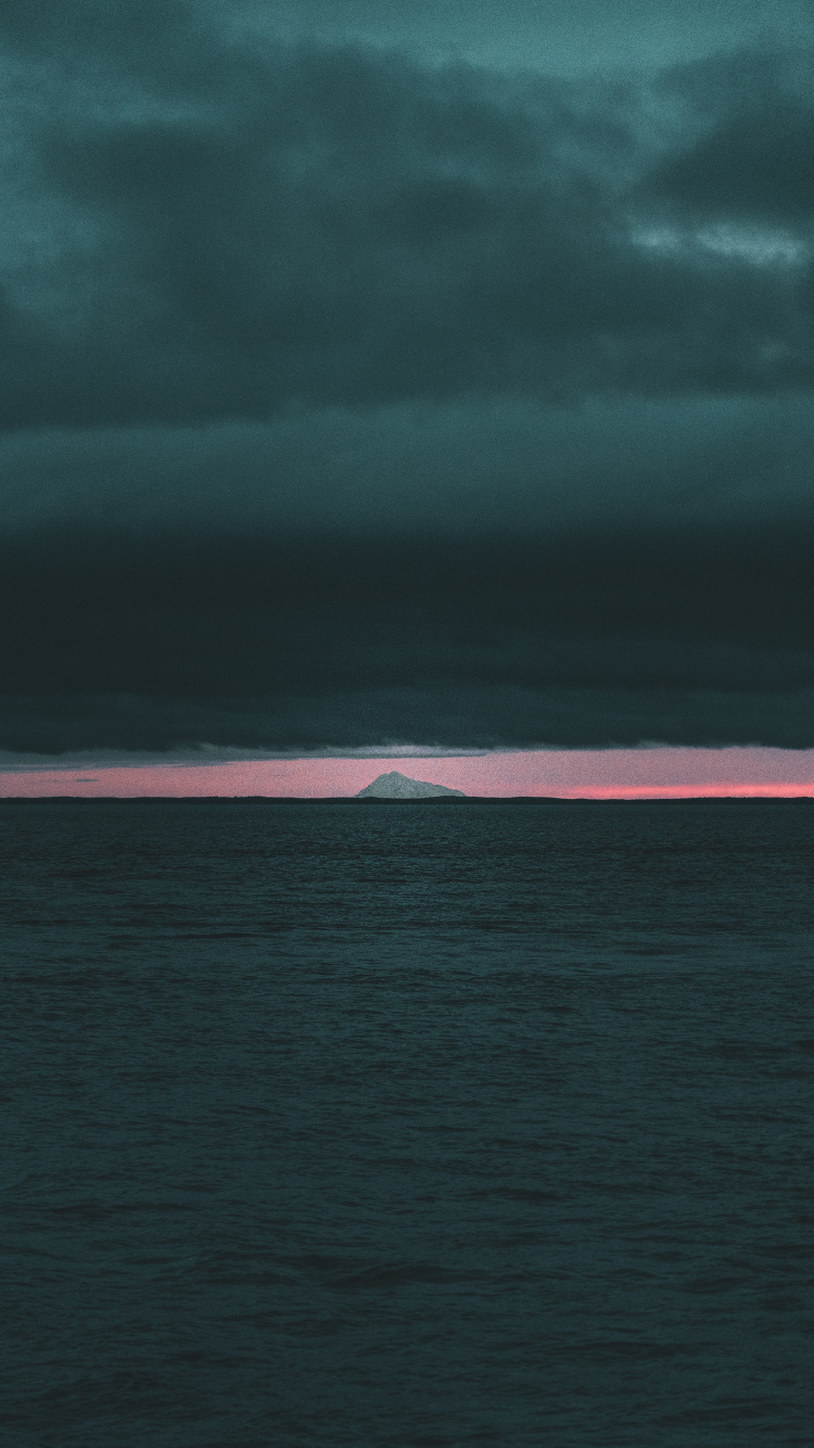 Horizon, Cumulus, Mer, le Vent Vague, Eau. Wallpaper in 750x1334 Resolution