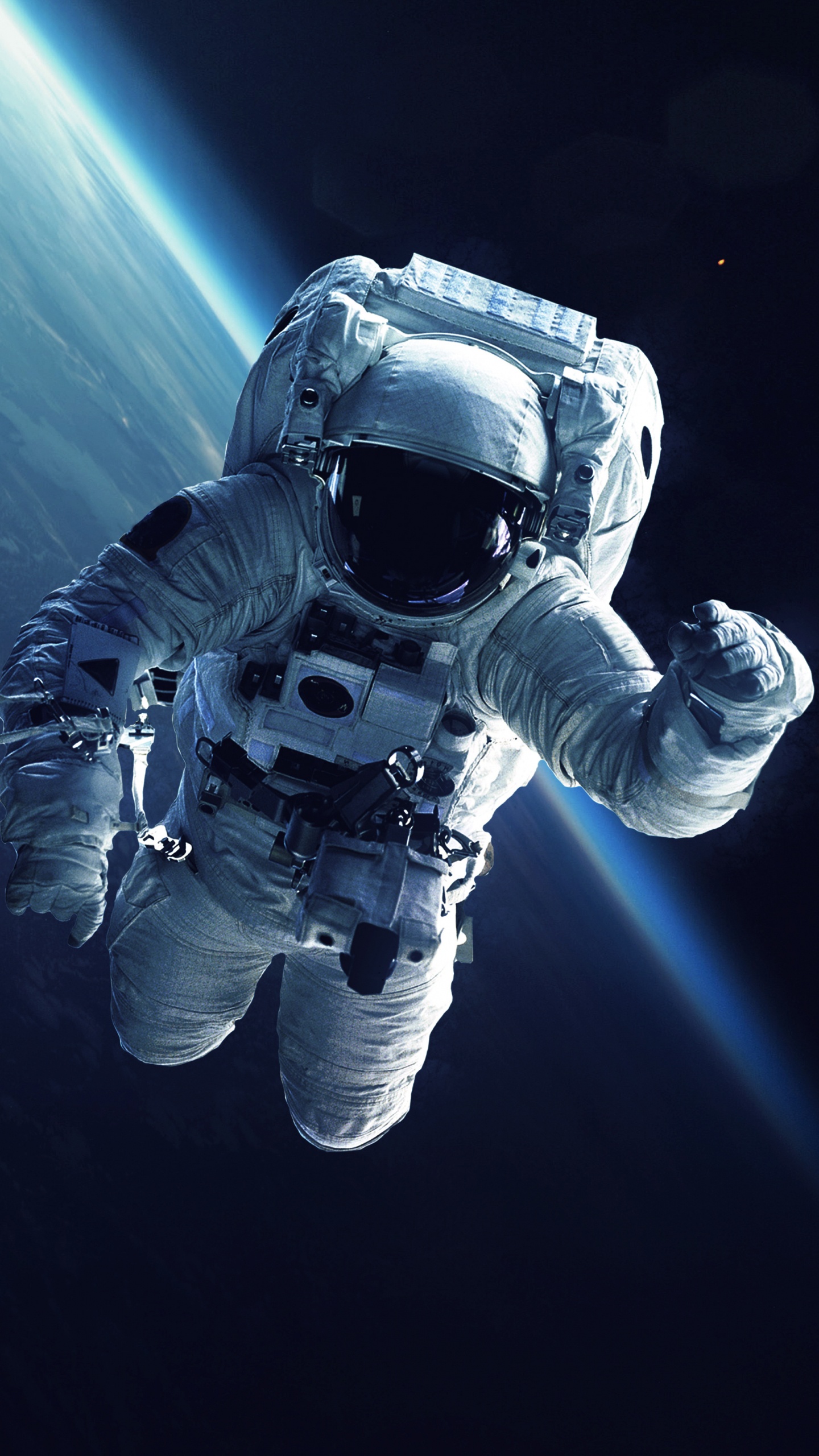 国际空间站, 宇航员, 美国宇航局, 空间探索, 外层空间 壁纸 1440x2560 允许