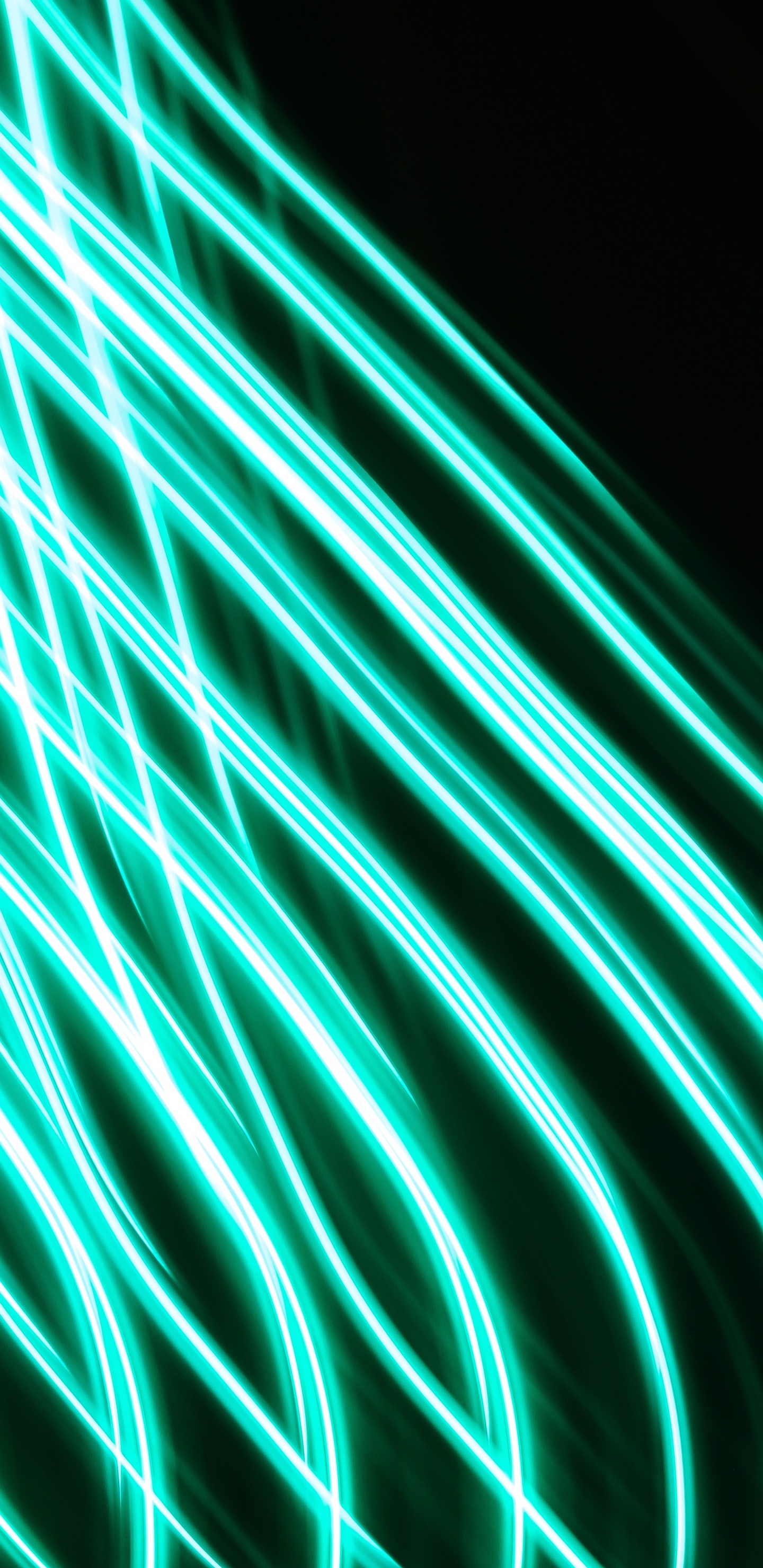 Blaues Und Weißes Licht Digitale Tapete. Wallpaper in 1440x2960 Resolution