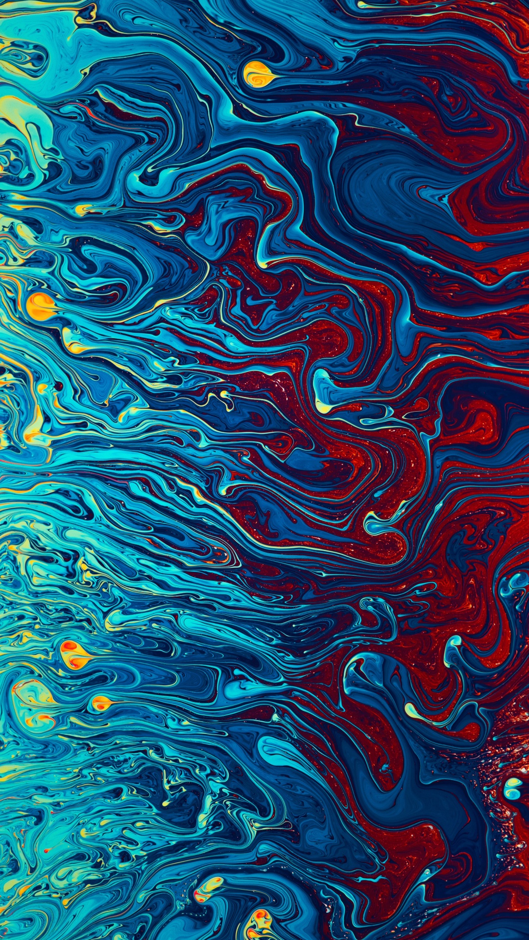 Water, Acrylic Paint, Visual Arts, Painting, Abstract Art. Wallpaper in 1080x1920 Resolution