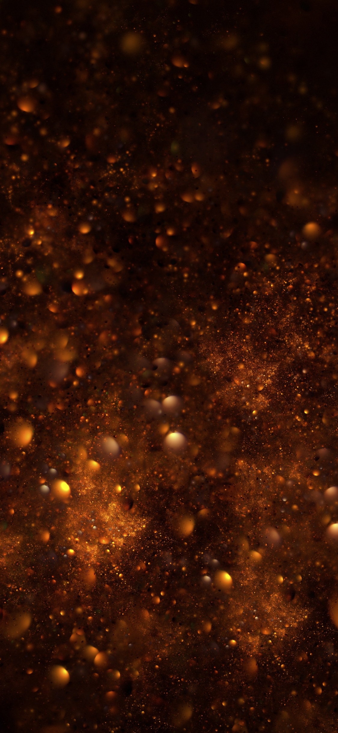 Braune Und Schwarze Galaxieillustration. Wallpaper in 1125x2436 Resolution