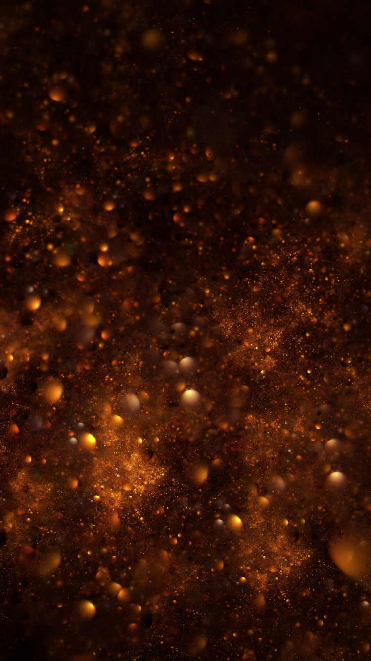 Ilustración de Galaxia Marrón y Negro. Wallpaper in 750x1334 Resolution