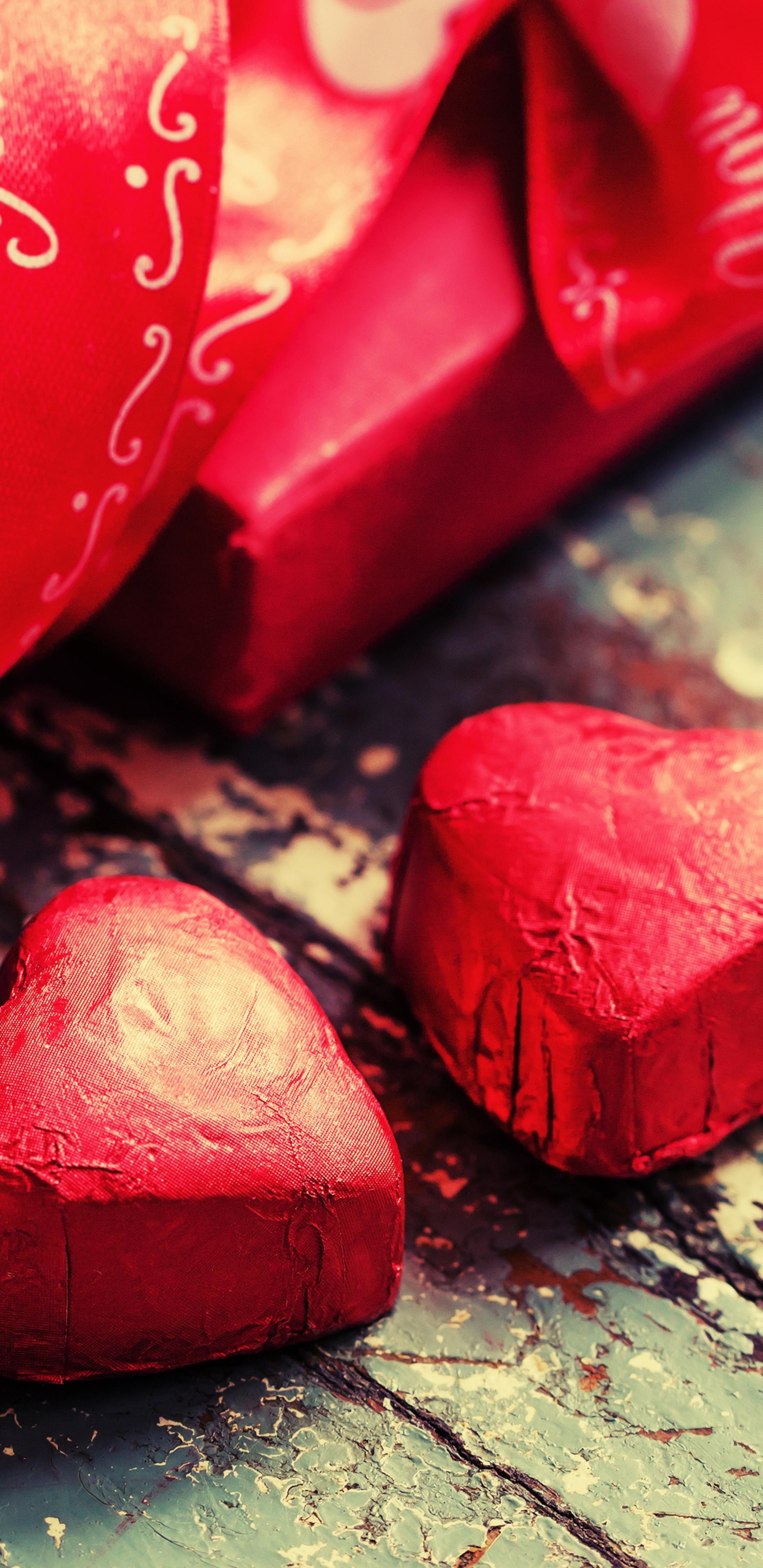 de Cerca, Rojo, Coraz, el Día de San Valentín, Dulzura. Wallpaper in 1440x2960 Resolution