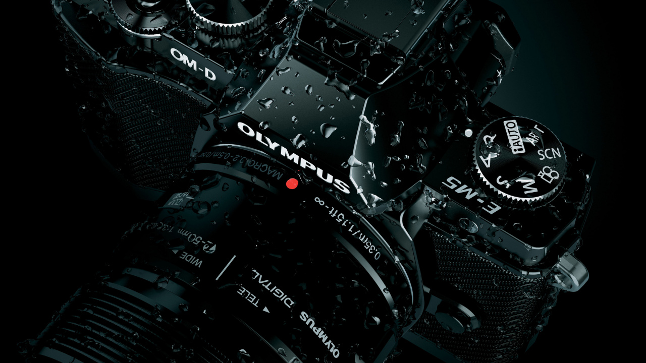 Black Nikon Dslr Camera With Black Strap. Wallpaper in 1280x720 Resolution