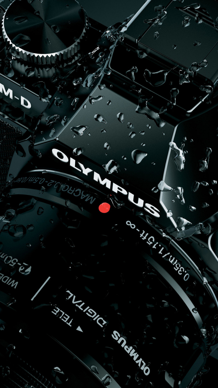 Black Nikon Dslr Camera With Black Strap. Wallpaper in 750x1334 Resolution