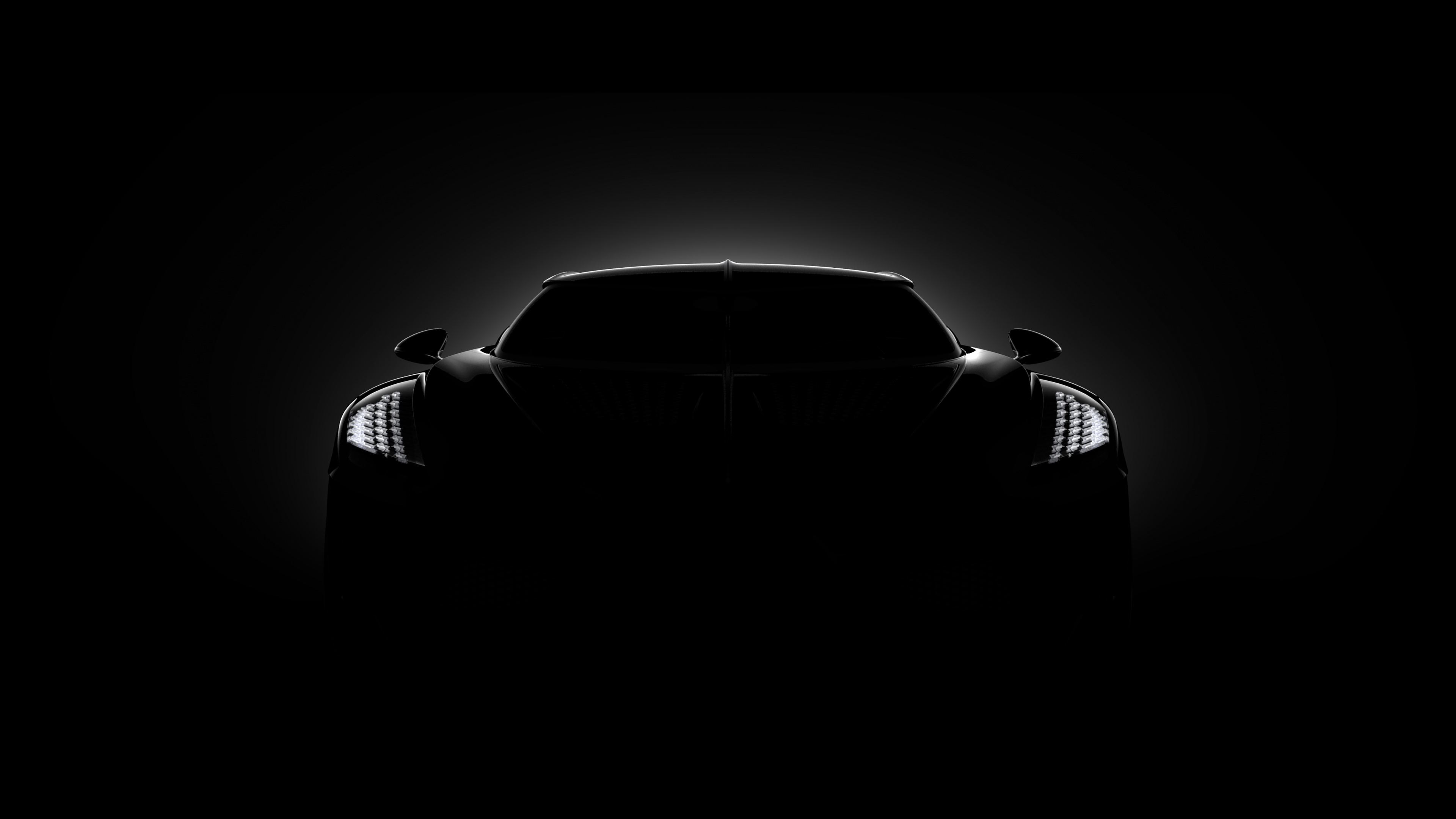 Black Car in Grayscale Photography. Wallpaper in 3840x2160 Resolution