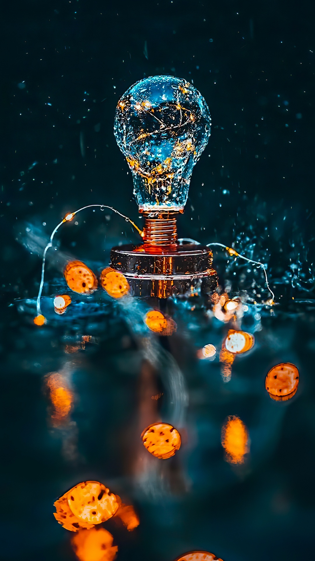 Creative Edits, Creativity, Water, World, Orange. Wallpaper in 1080x1920 Resolution