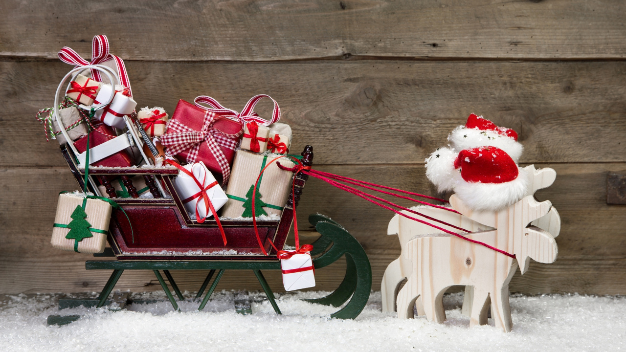 Santa Claus, Christmas, Christmas Decoration, Ded Moroz, Holiday. Wallpaper in 1280x720 Resolution