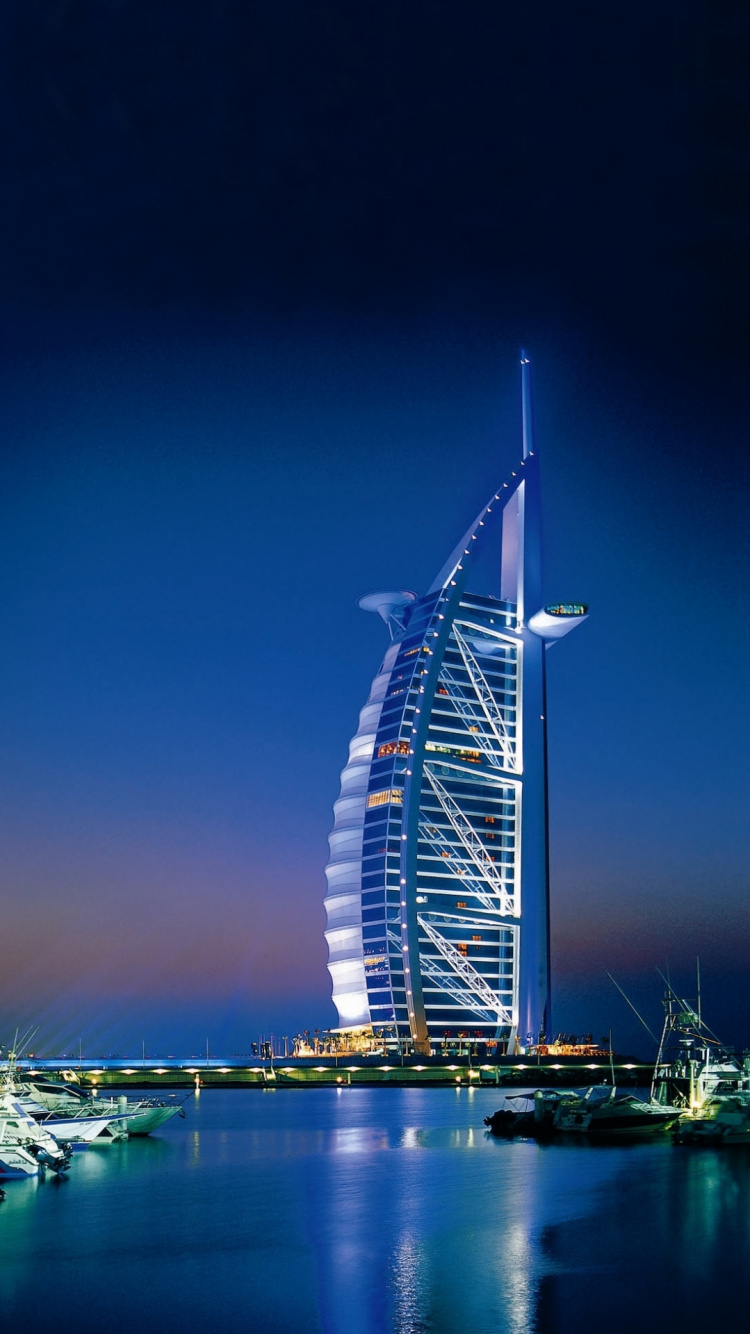 Burj al Arab, Jumeirah Beach Hotel, Burj Khalifa, De La Plage De Jumeirah, Voulait. Wallpaper in 750x1334 Resolution