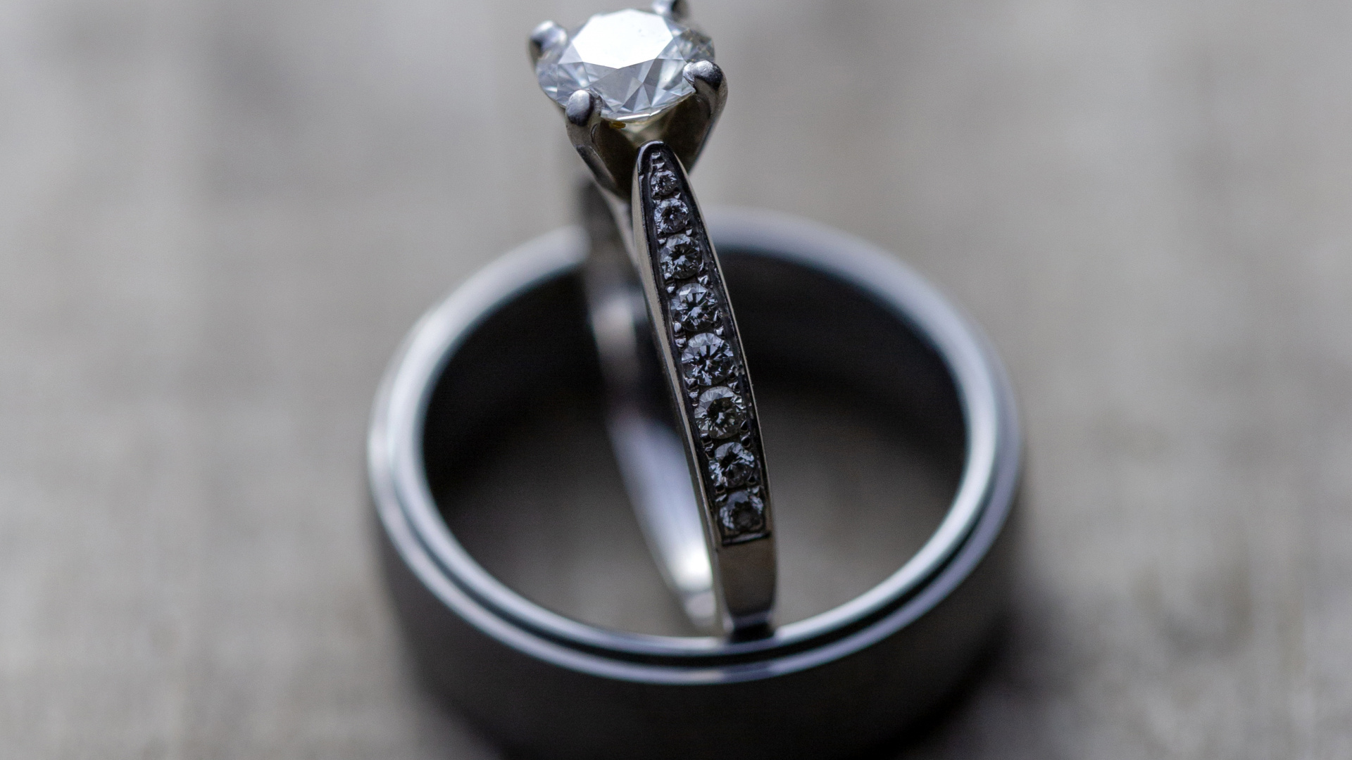 Bague de Mariage, Anneau, Diamant, Or, Bague de Fiançailles. Wallpaper in 1920x1080 Resolution