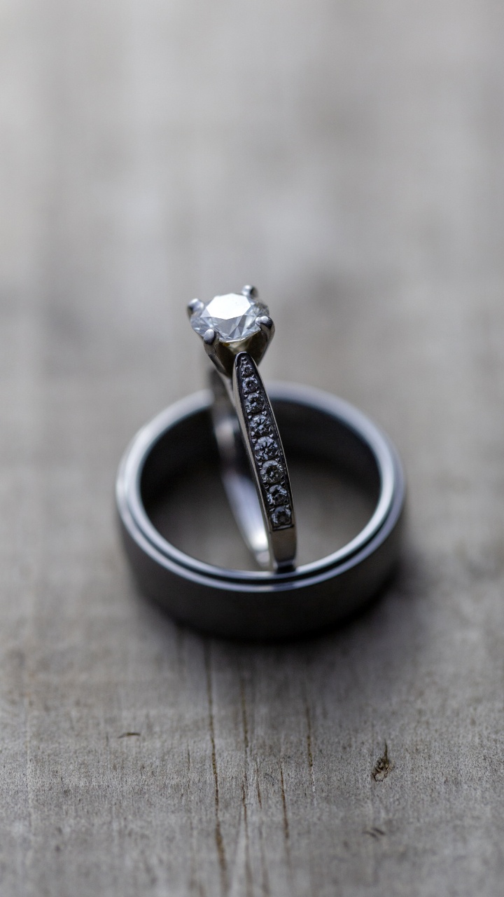 Bague de Mariage, Anneau, Diamant, Or, Bague de Fiançailles. Wallpaper in 720x1280 Resolution