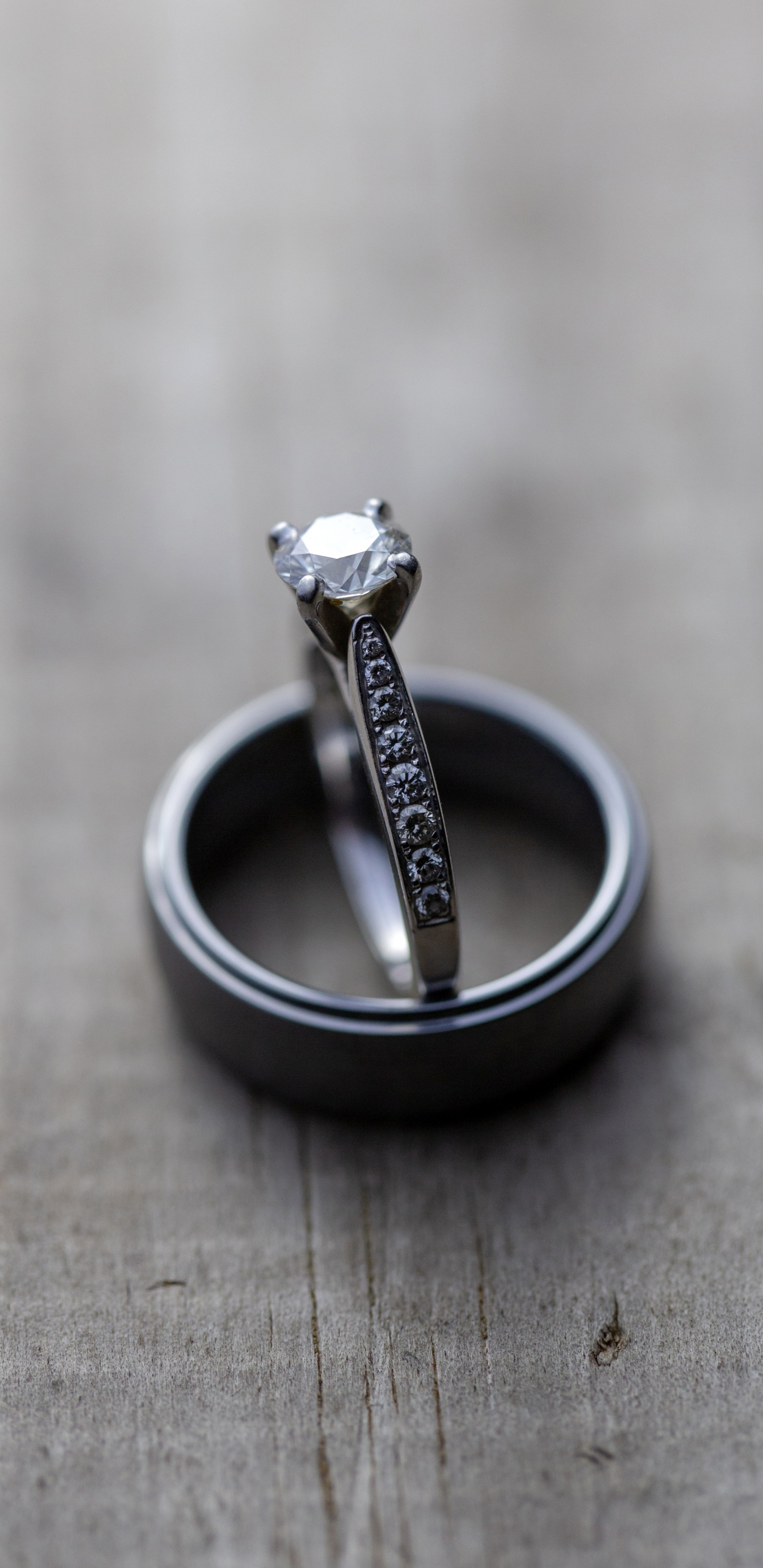 Wedding Ring, Ring, Diamond, Gold, Wedding. Wallpaper in 1440x2960 Resolution