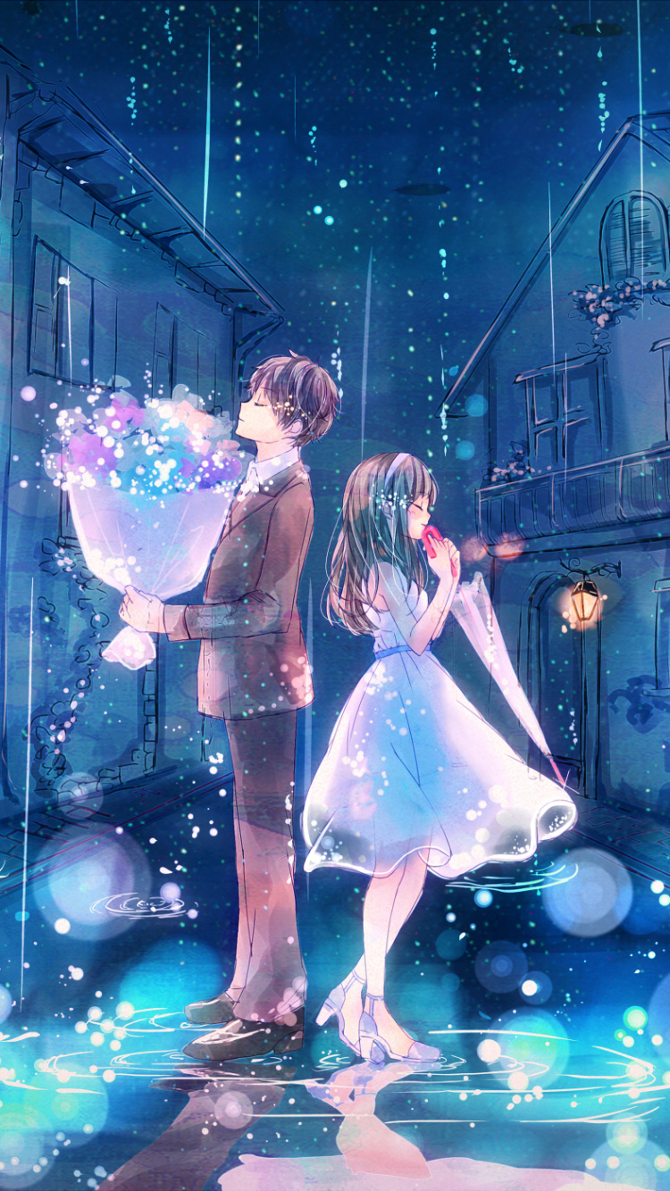 Woman in White Dress Holding Bouquet of Flowers. Wallpaper in 750x1334 Resolution