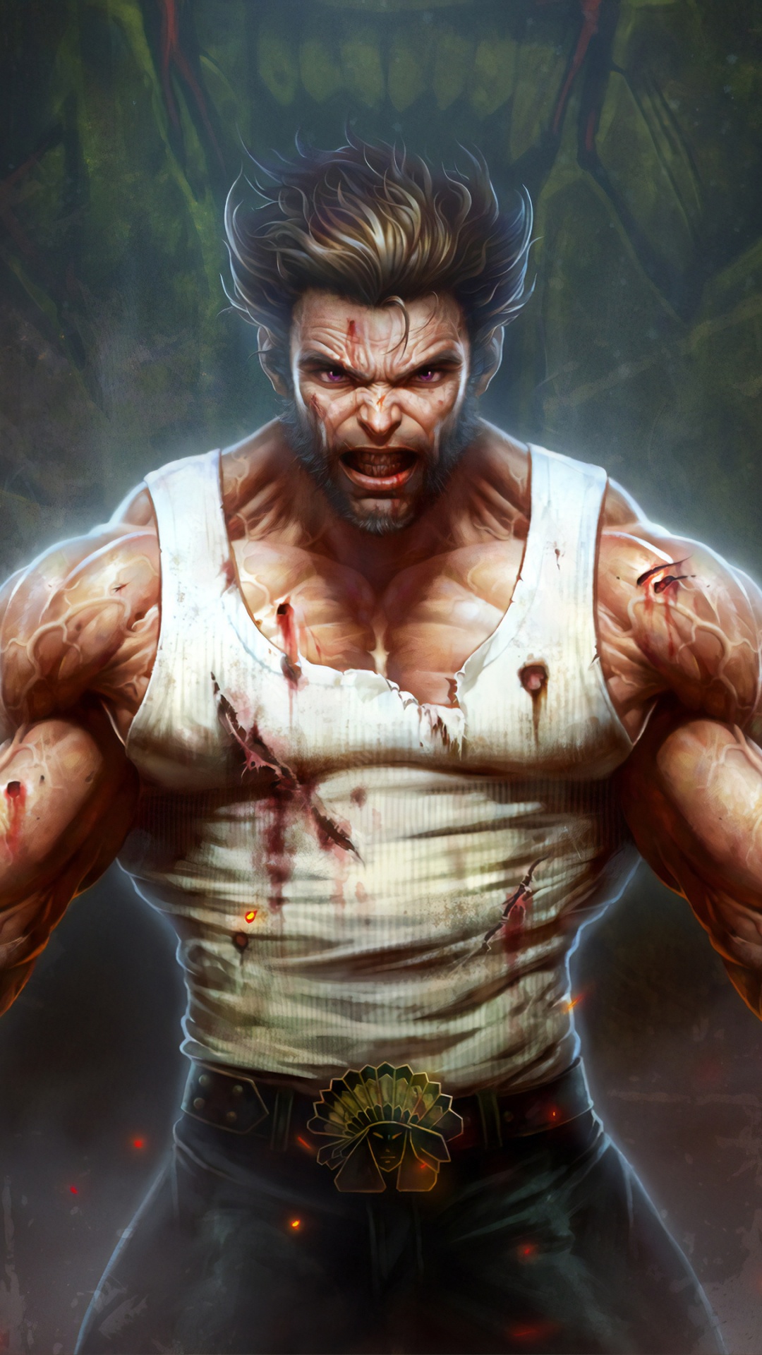 Mann in Gelb-schwarzem Tanktop Und Schwarzer Hose. Wallpaper in 1080x1920 Resolution