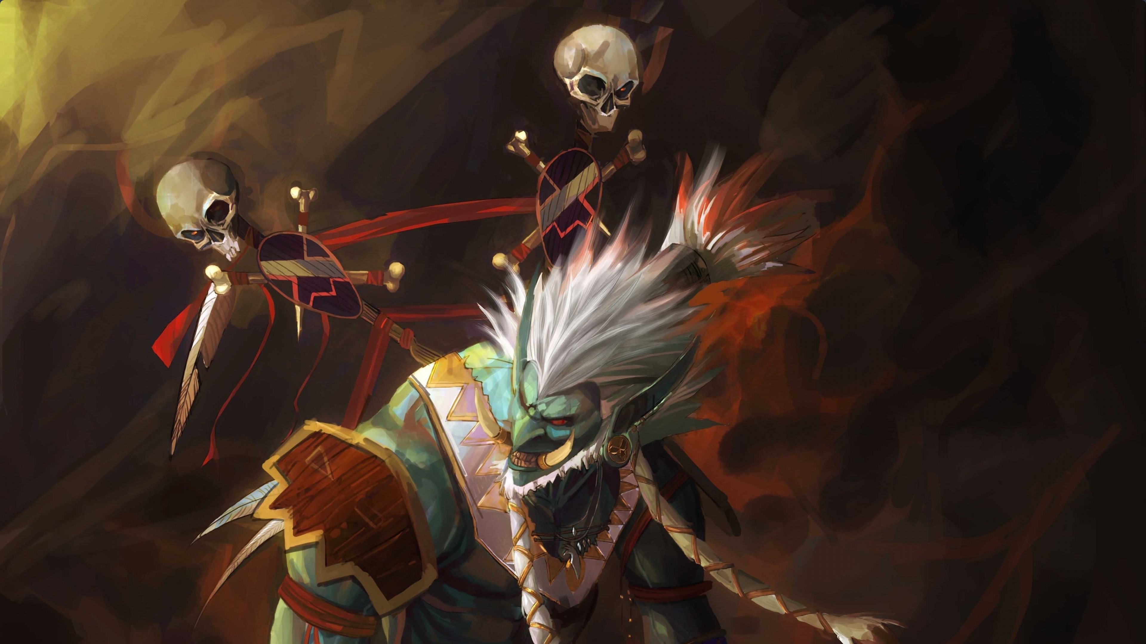 World of Warcraft, Illustration, Darkness, Art, Demon. Wallpaper in 3840x2160 Resolution