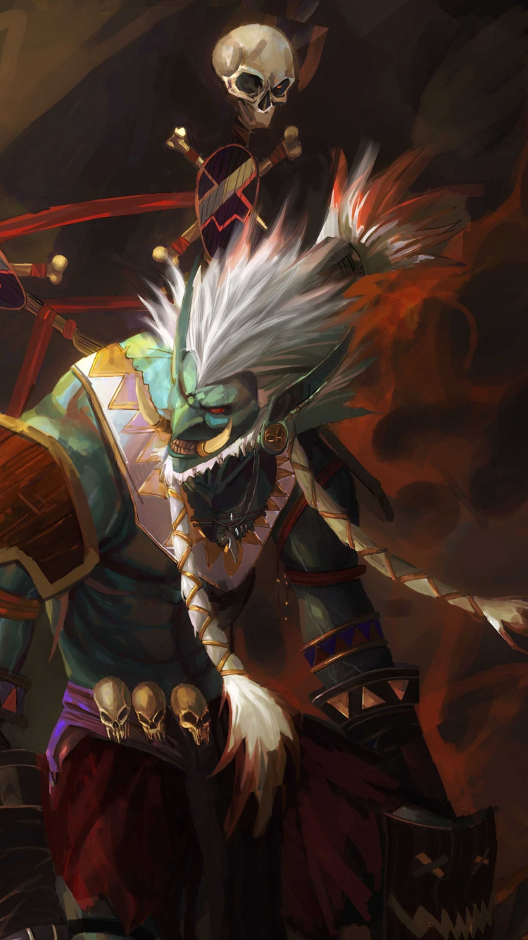 World of Warcraft, Illustration, Darkness, Art, Demon. Wallpaper in 750x1334 Resolution
