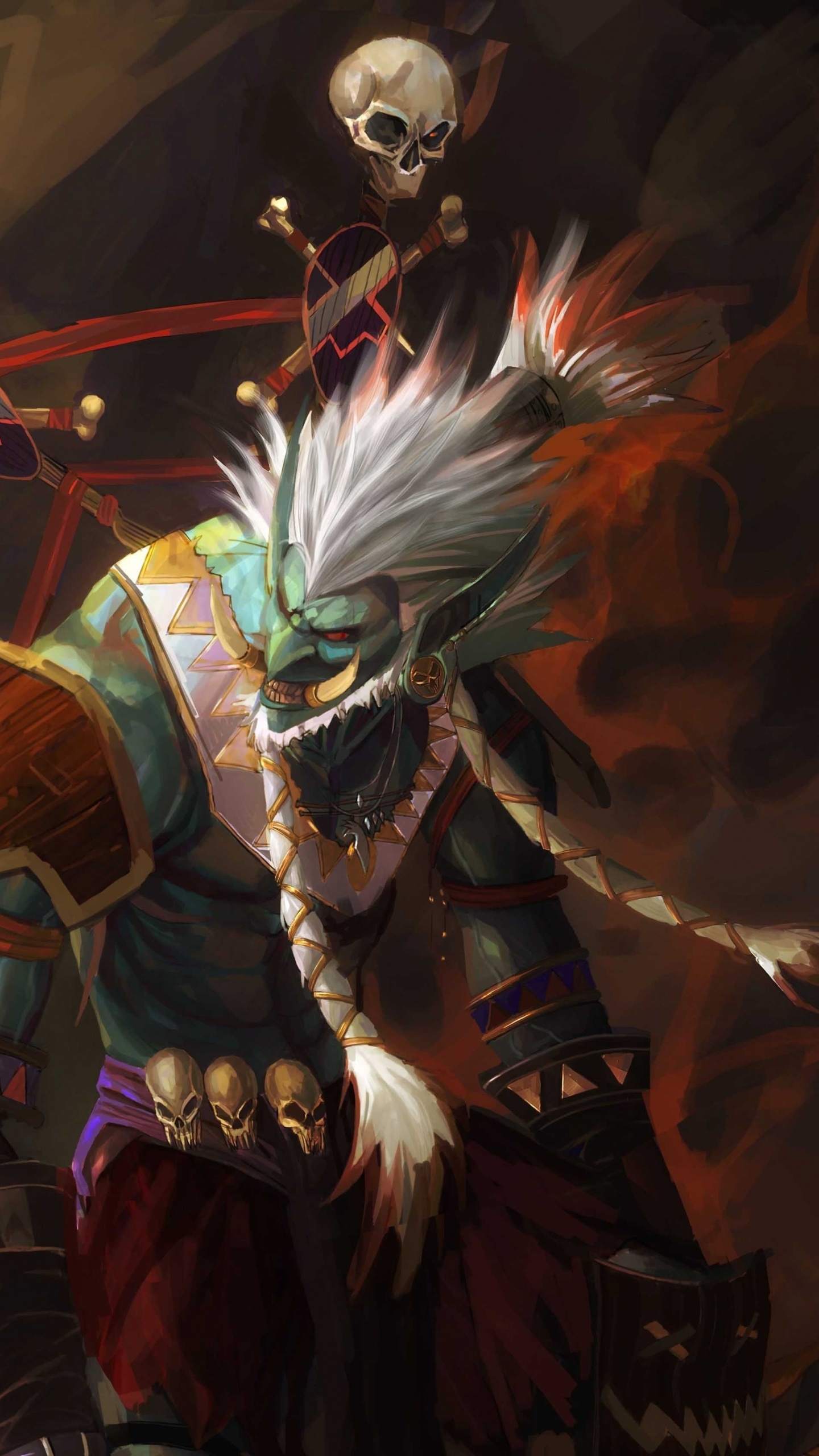 Mundo de Warcraft, Ilustración, Arte, Demonio, Allí. Wallpaper in 1440x2560 Resolution