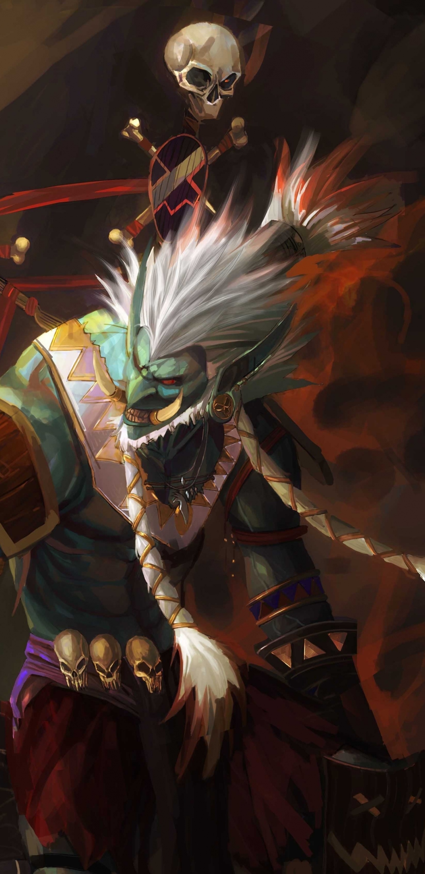 Mundo de Warcraft, Ilustración, Arte, Demonio, Allí. Wallpaper in 1440x2960 Resolution