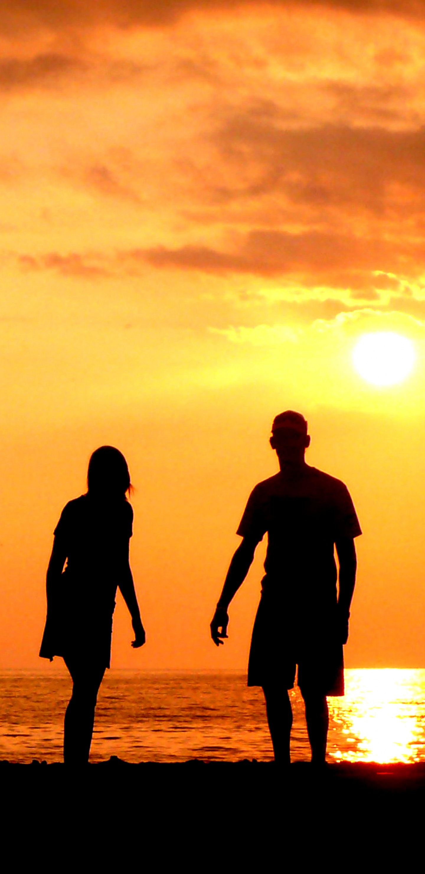 Disco Volador Estilo Libre, Silueta, Diversión, Puesta, Mañana. Wallpaper in 1440x2960 Resolution