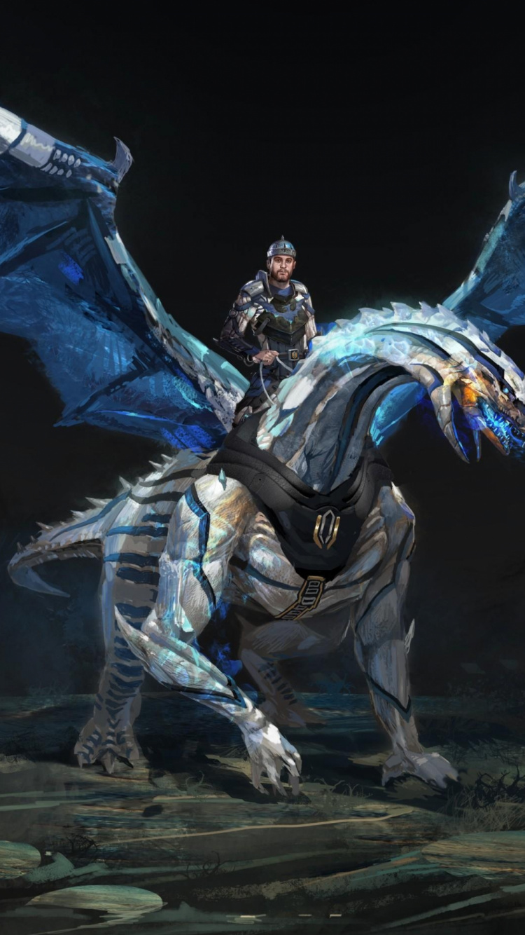 Hombre de Traje Blanco y Negro Con Paraguas Azul. Wallpaper in 750x1334 Resolution