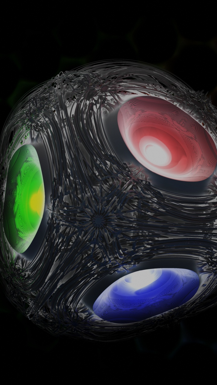 Colorfulness, Darkness, Space, Teal, Circle. Wallpaper in 720x1280 Resolution