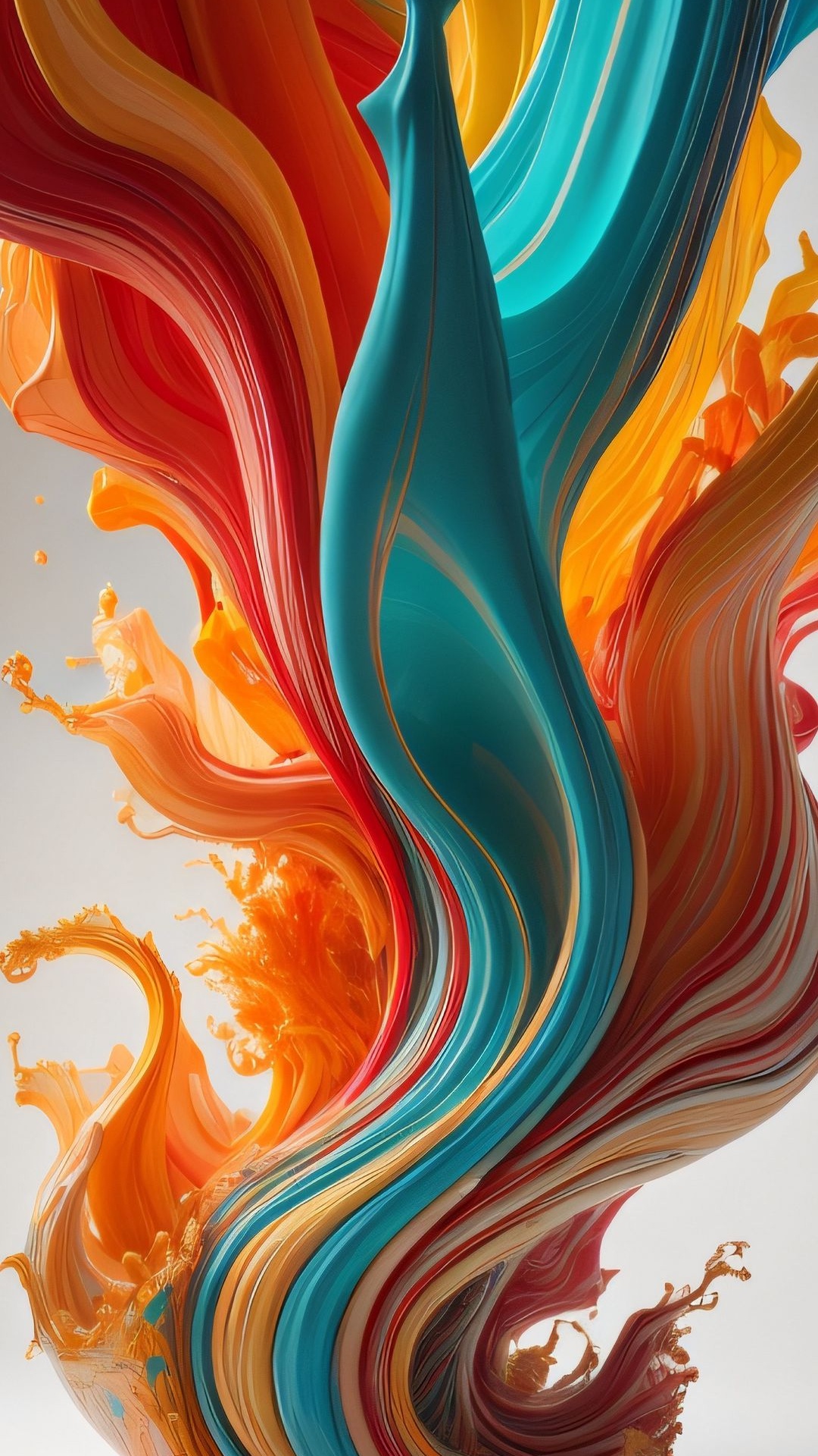 Orange, Art, Peinture Acrylique, Peinture, Peinture D'art. Wallpaper in 1080x1920 Resolution