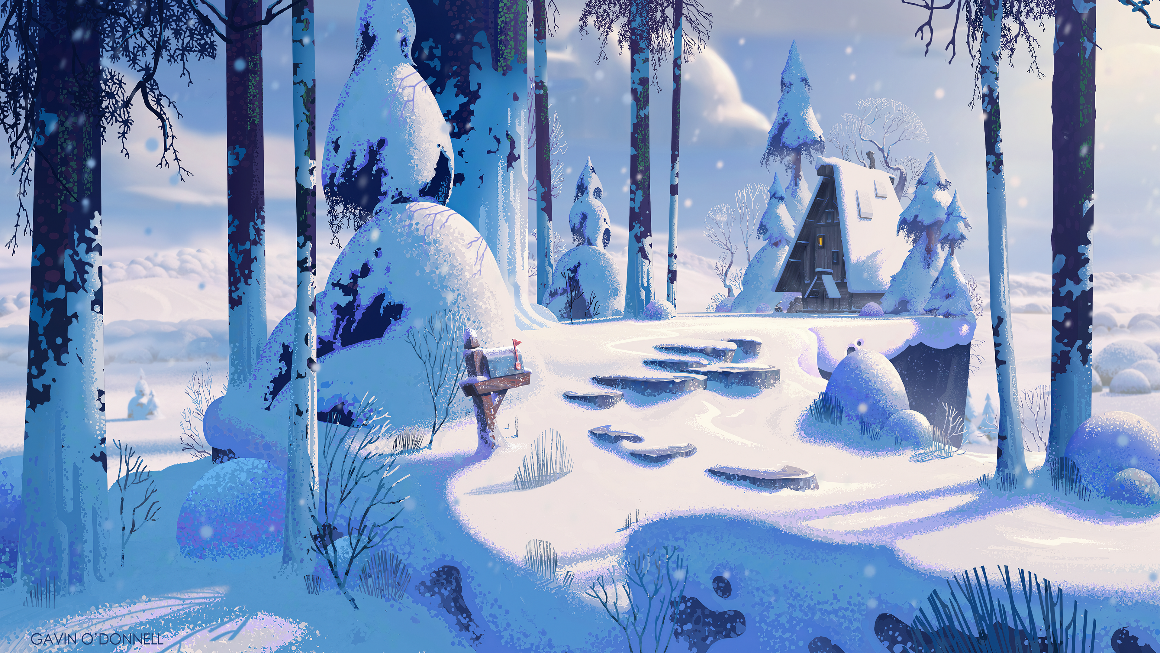 Hiver, Neige, Congélation, Art, Calotte de Glace. Wallpaper in 3840x2160 Resolution