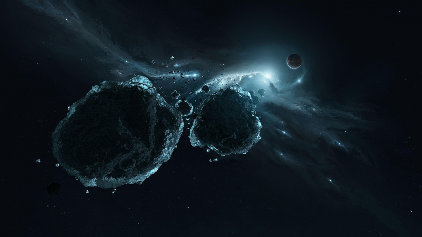 Water Splash in Black Background. Wallpaper in 1366x768 Resolution