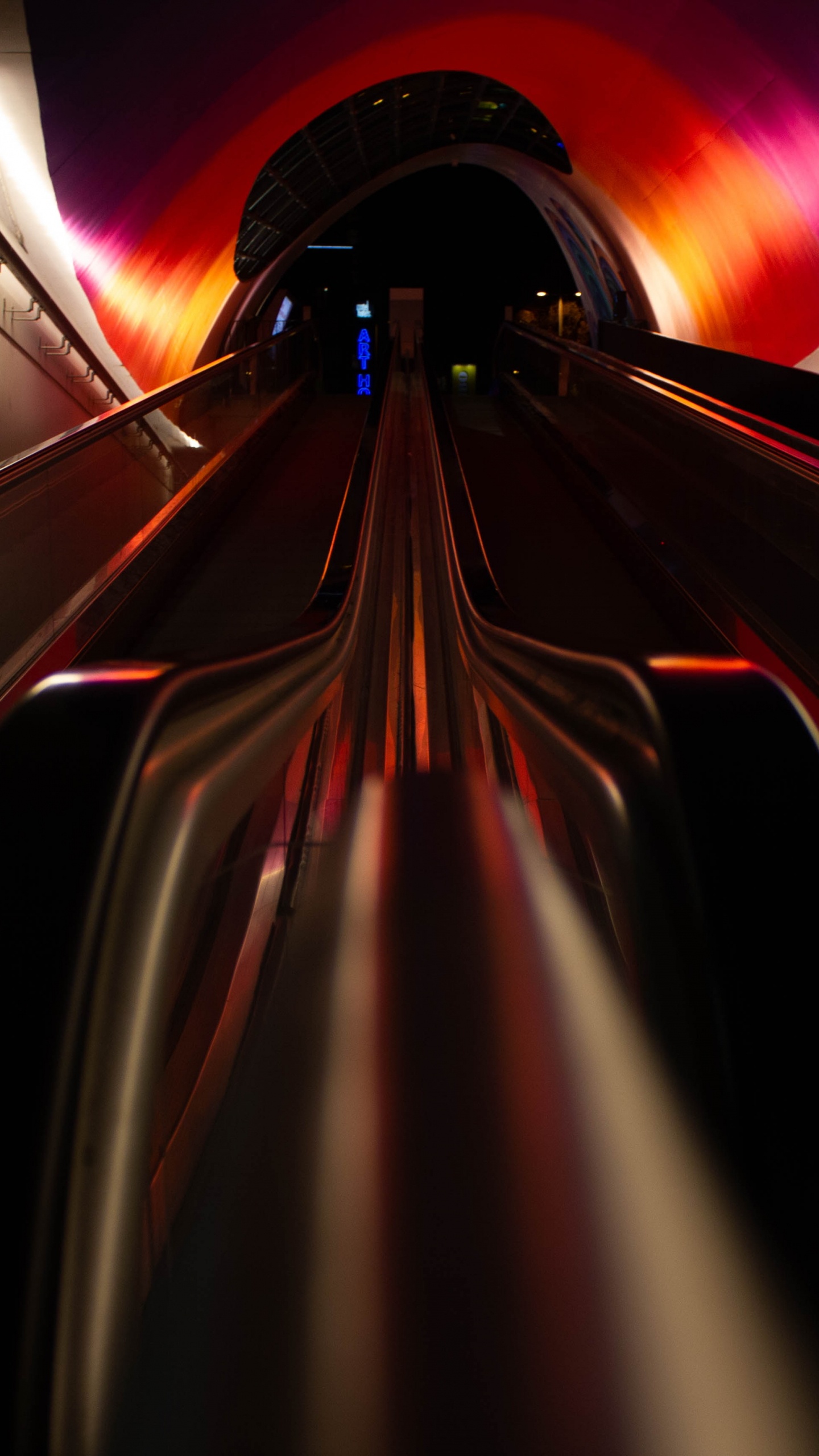 Fotografía de Lapso de Tiempo Del Túnel.. Wallpaper in 1440x2560 Resolution