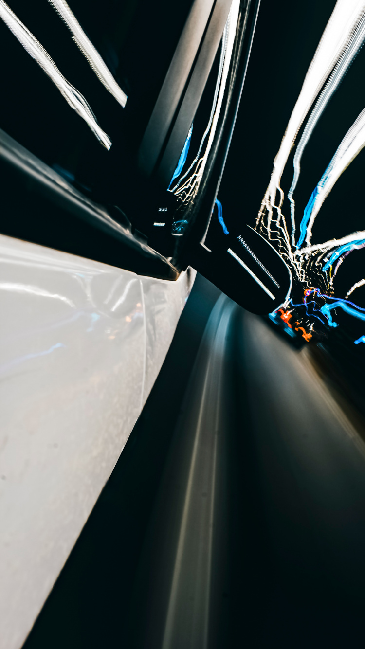 Peinture Abstraite Blanche et Noire. Wallpaper in 750x1334 Resolution