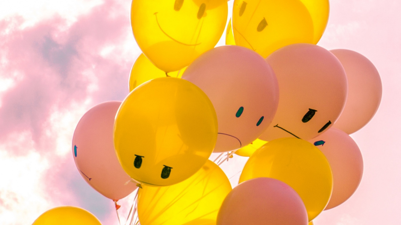 Globo, Rosa, Feliz, Arte, de la Fuente Del Partido. Wallpaper in 1280x720 Resolution