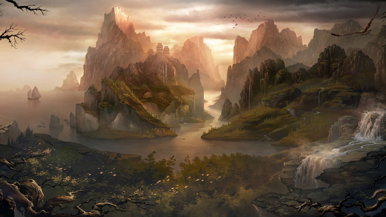 艺术, 奇妙的技术, 地形, 幻想, 气氛 壁纸 1280x720 允许