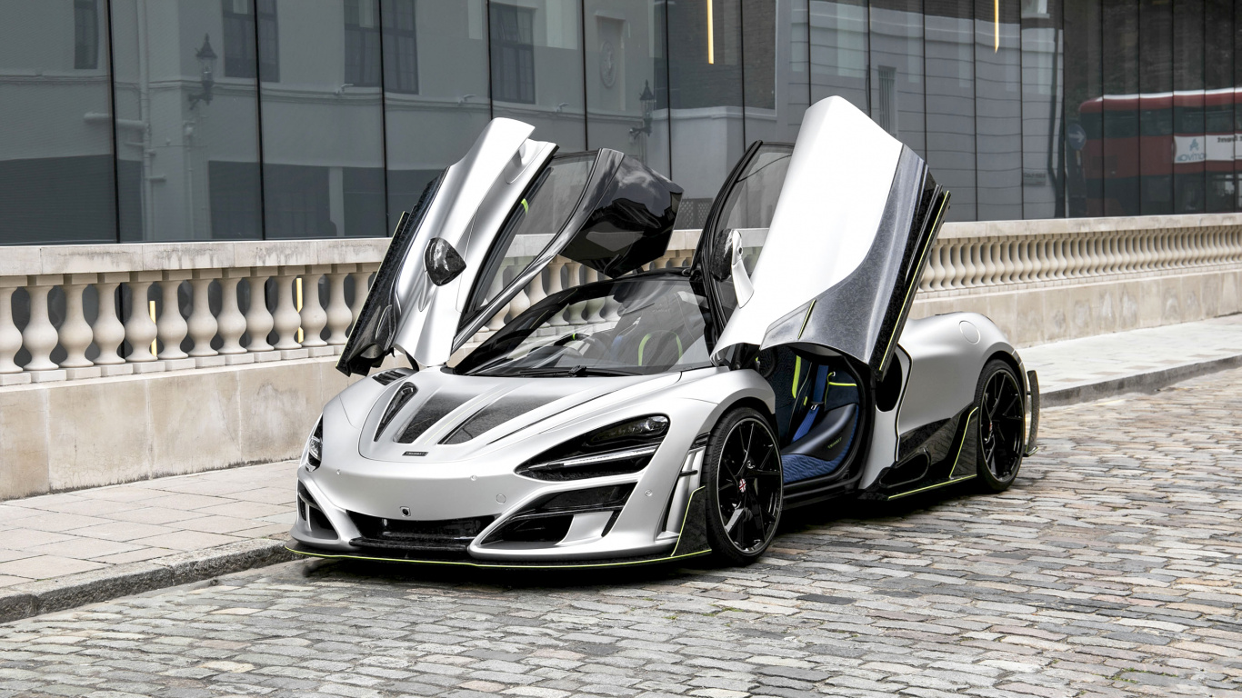 Lamborghini Aventador Blanche et Noire. Wallpaper in 1366x768 Resolution