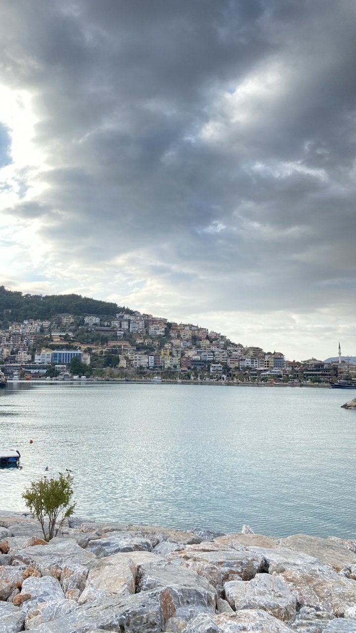 Cloud, Water, Water Resources, Boat, Plant. Wallpaper in 720x1280 Resolution