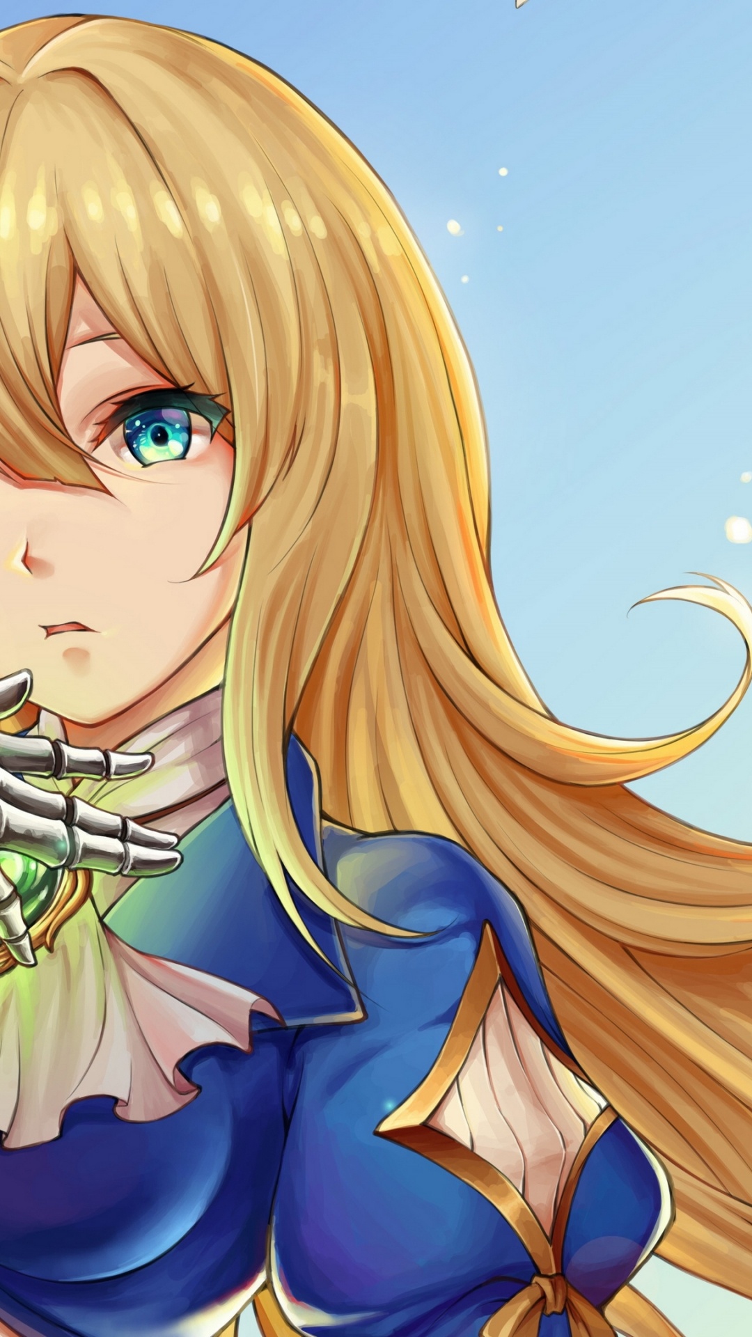 Anime, Violet Evergarden, Sleeve, Arm, Mouth. Wallpaper in 1080x1920 Resolution