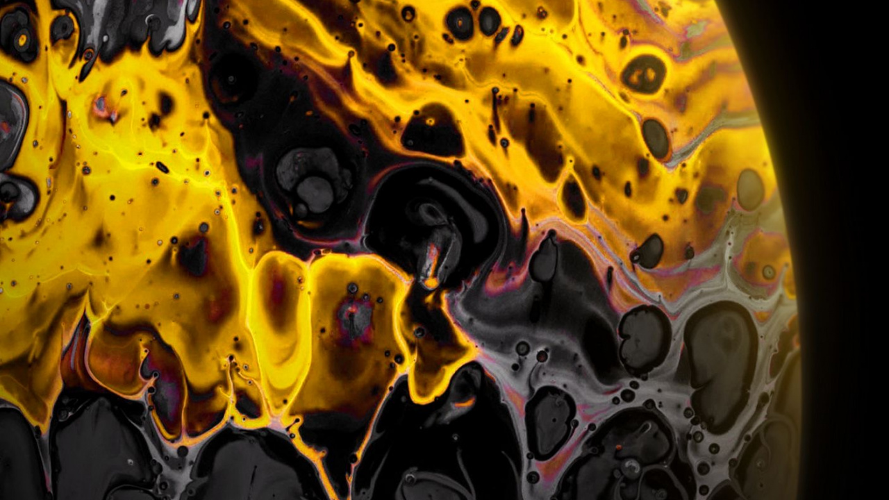 Orange, Noir, Jaune, Ambre, Liquid. Wallpaper in 1280x720 Resolution