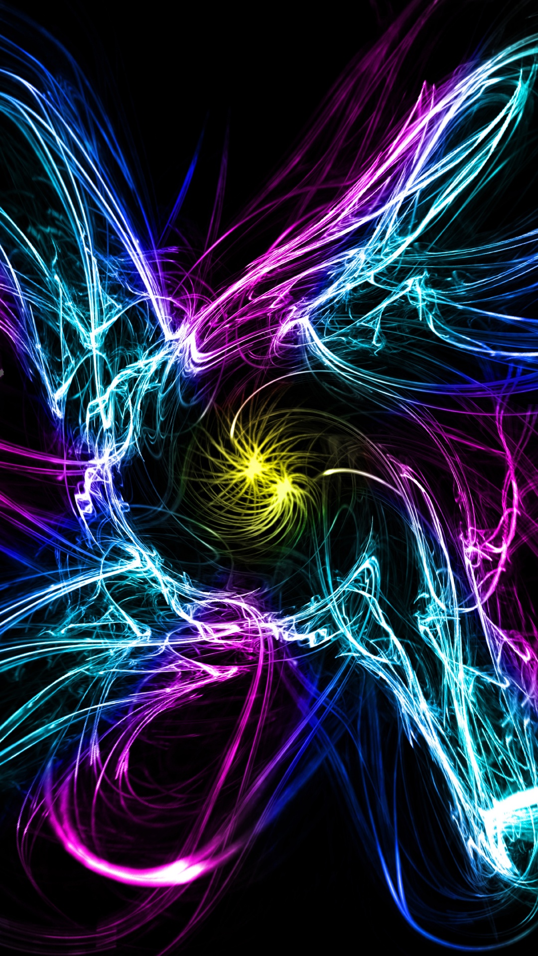 Pintura Abstracta Púrpura y Azul. Wallpaper in 1080x1920 Resolution