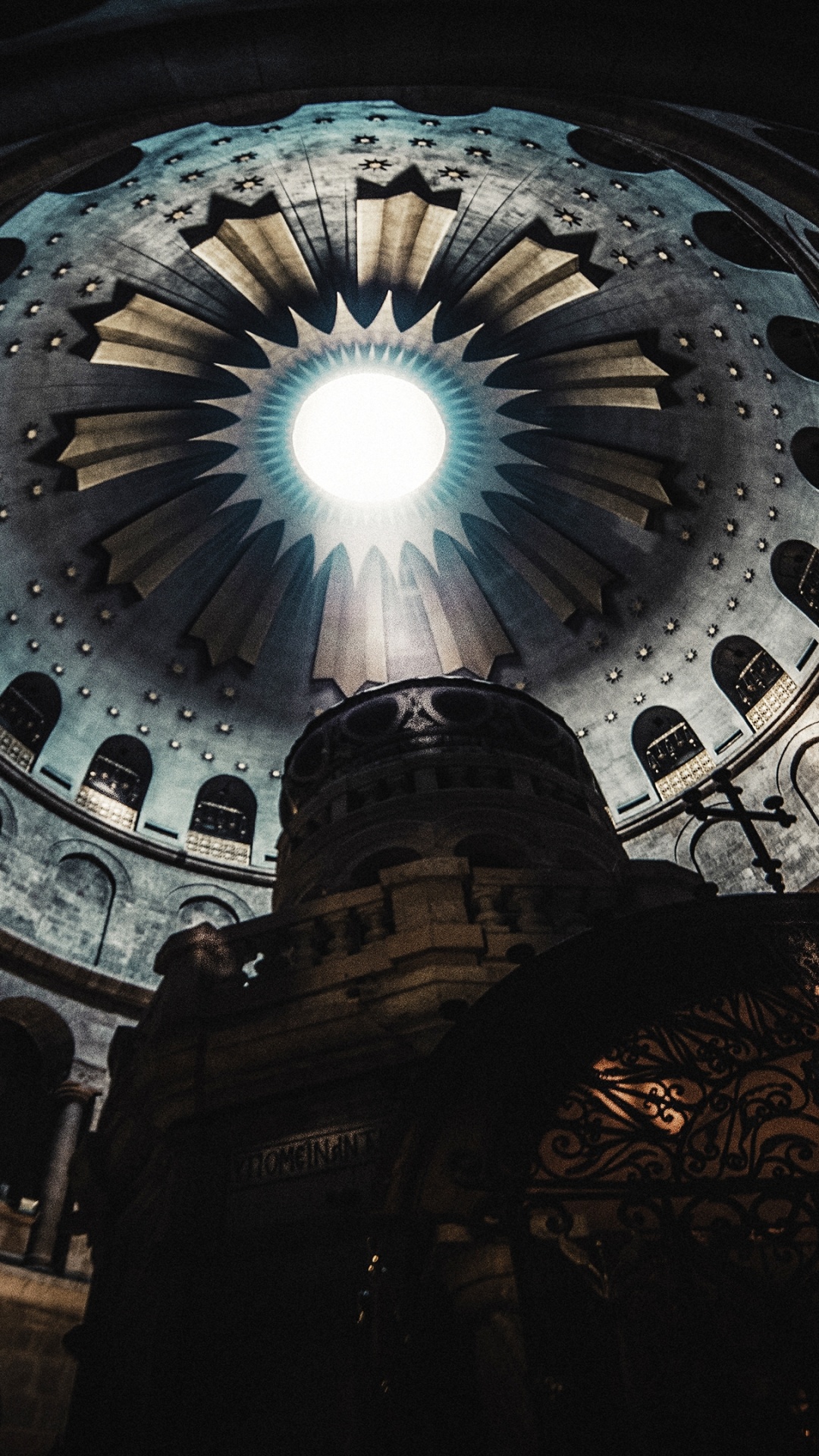 对称, 圆圈, 天花板, 圆顶, 拜占庭建筑 壁纸 1080x1920 允许