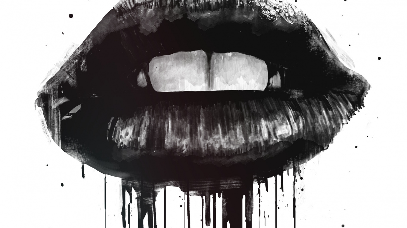 Schwarze Tinte Kunst, Kunst, Poster, Zeichnung, Posterlounge. Wallpaper in 1366x768 Resolution