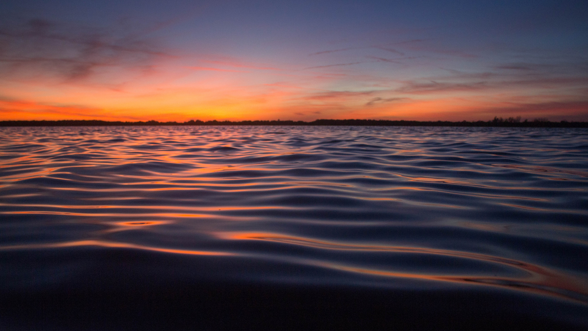 Horizont, Gewässer, Wasser, Meer, Sonnenuntergang. Wallpaper in 1920x1080 Resolution