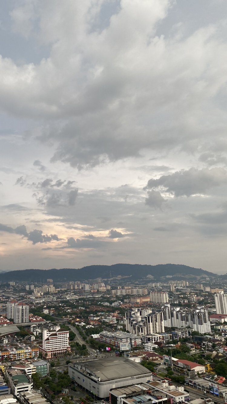 Cloud, Residential Area, Urban Area, Neighbourhood, City. Wallpaper in 750x1334 Resolution