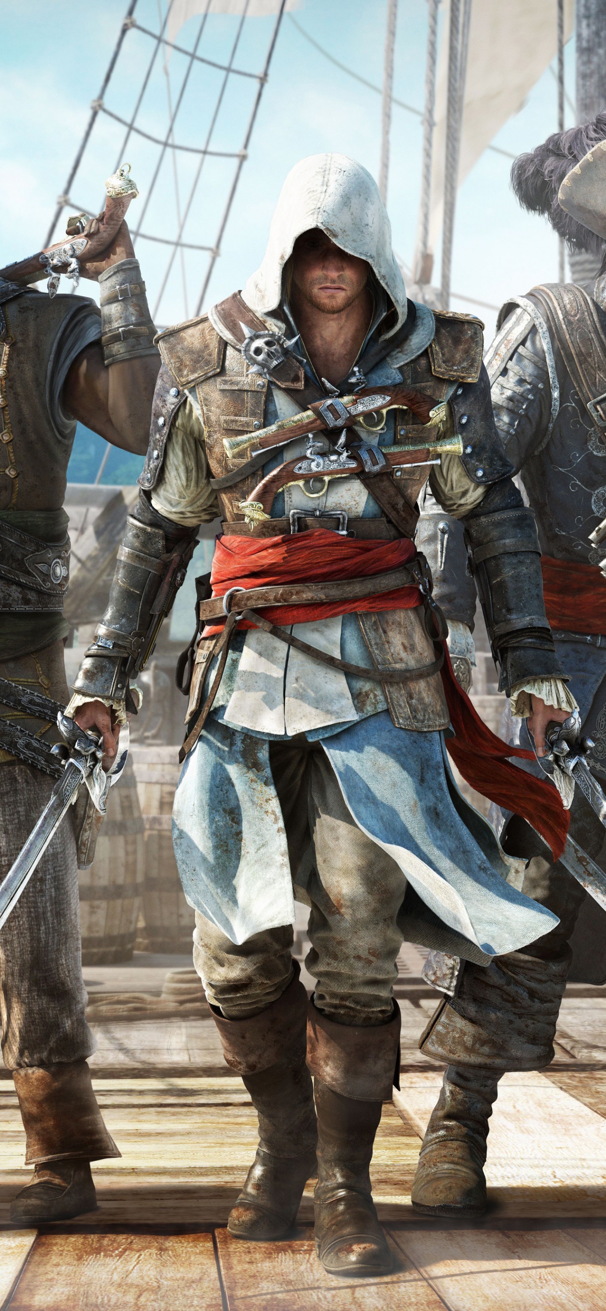 Assassins Creed III, Ubisoft, Recreation, Haytham Kenway, Assassins Creed Black Flag. Wallpaper in 1242x2688 Resolution