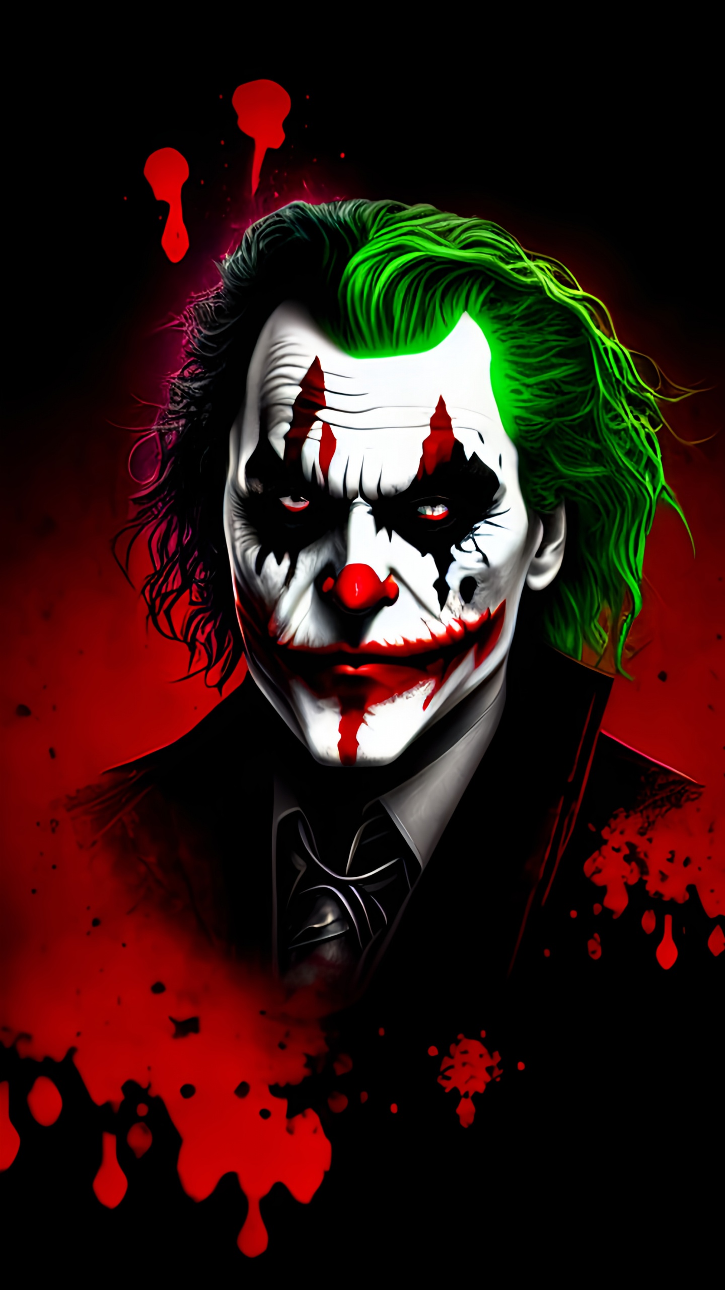 Joker, Kunst, Carmine, Grafik-design, Fang. Wallpaper in 1440x2560 Resolution