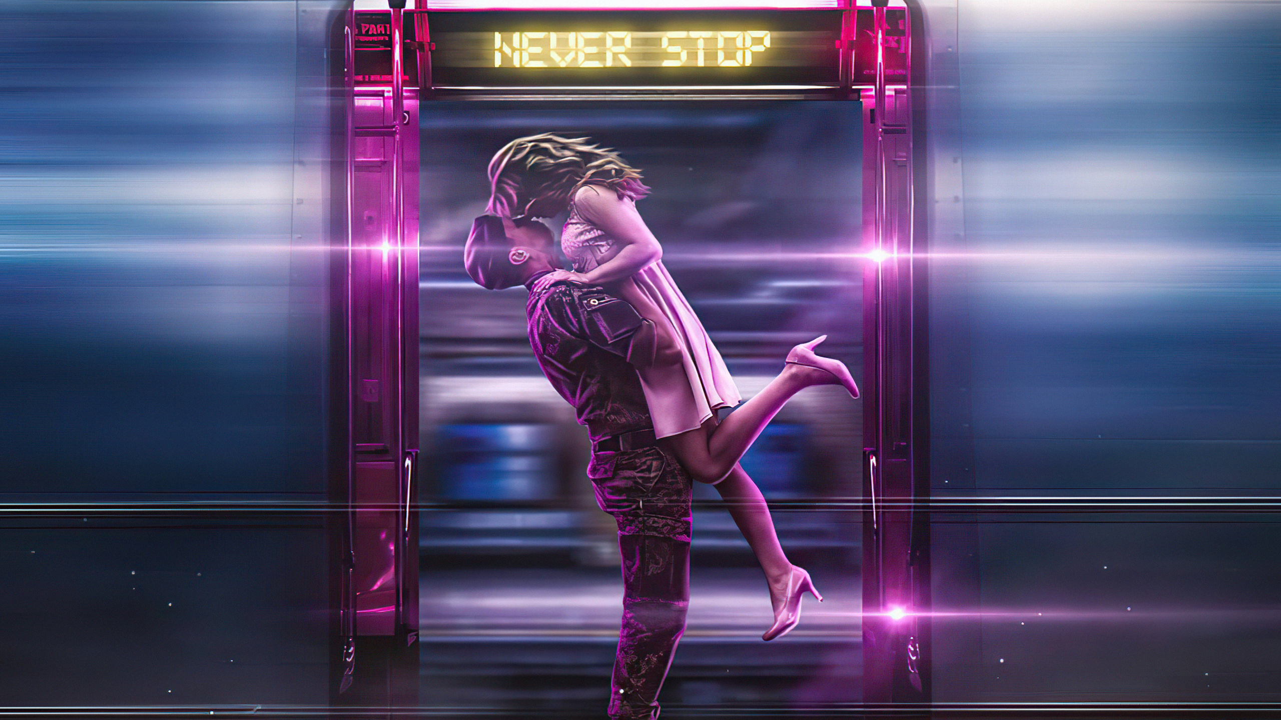 Stage, Purple, Pink, Entertainment, Violet. Wallpaper in 2560x1440 Resolution